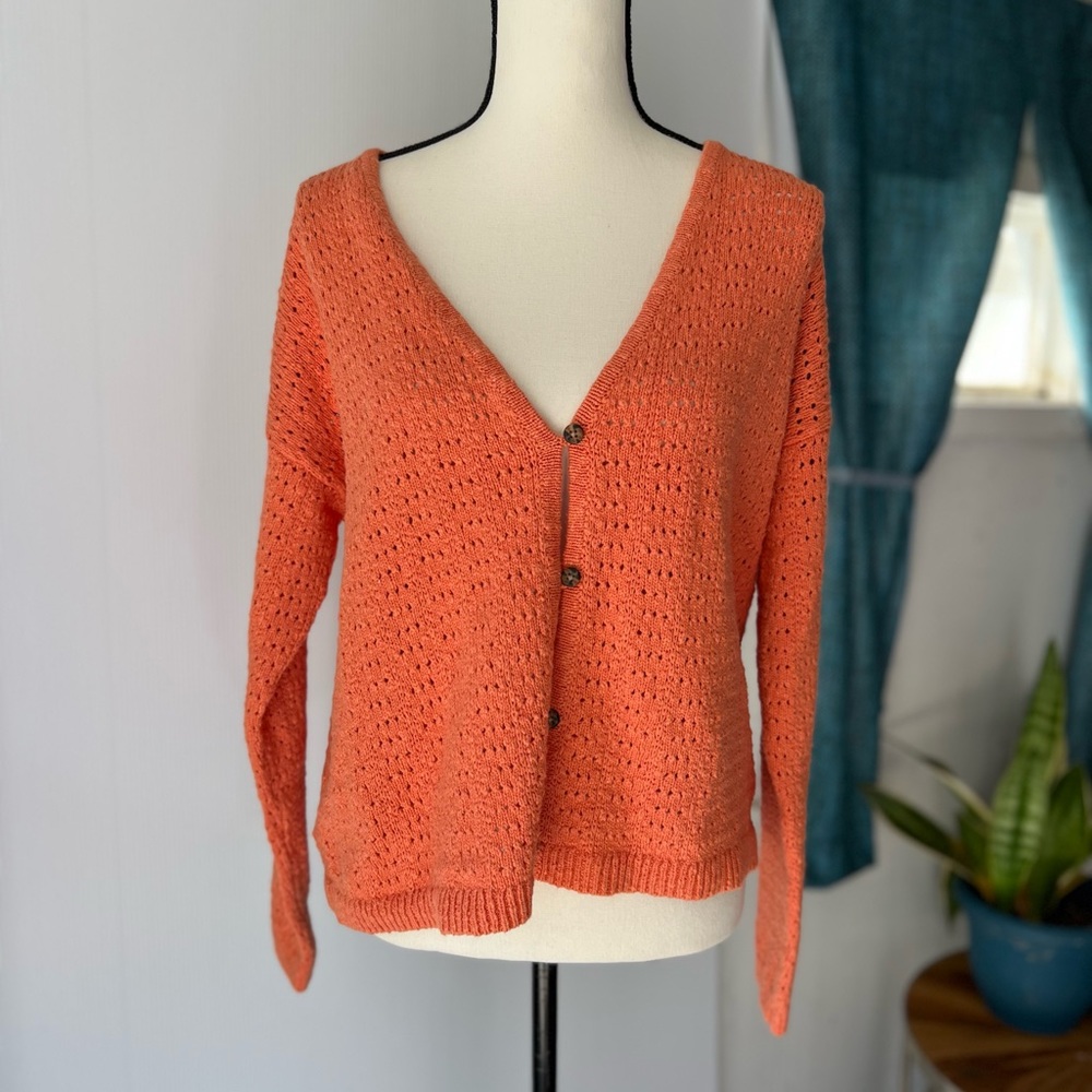 Madewell Orange‎ Cardigan